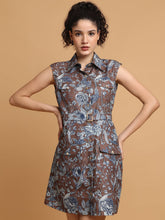 Floral Short Shirt Dress