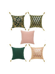 Set of 5 Gleaming Garden 40x40 CM Cushion Cover