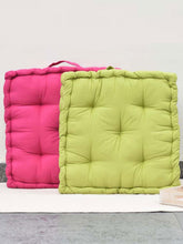 Set of 2 Pink & Green Matlas Floor Cushion