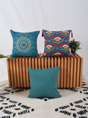 Set of 3 Royal Night 40x40 CM Cushion Covers
