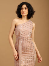 Rose Gold One-shoulder Dress