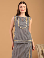 Fusion Striper Long Skirt-Top