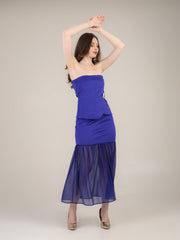 Dazzling blue Skirt Set