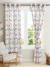 Mia 7ft. Set of 2 Printed Sheer Curtains