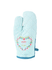 Food With Fun Embroidered Oven Mitt & Potholder
