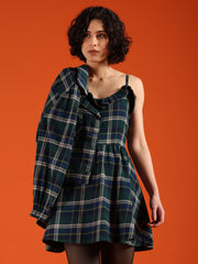 Rock Chick Checkered Jacket with Dress