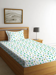 Dreamy Dino Kids Bedsheet with Pillow Case