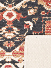 Jodhpur Rusty Red 4'x5.5' Printed Cotton Carpet
