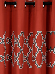Set of 2 Long Door Tracery Curtain