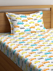 Horn Please Kids Bedsheet with Pillow Case