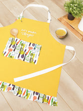 Let's Make Magic Yellow Printed Apron
