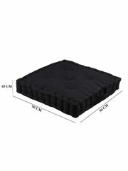 KapalBhati Black Matlas Floor Cushion