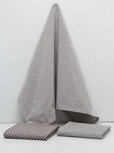 Set Of 3 Chambray Embroidered & Printed Kitchen Towel