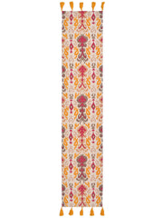 Rangbahar Ikat 100% Cotton Yellow 4/6 Seater Table runner