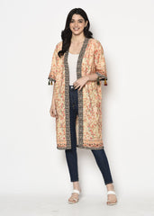 Scarf Printed Shrug