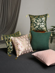 Set of 5 Gleaming Garden 40x40 CM Cushion Cover