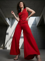 Red Waistcoat With Trouser