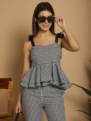 Black & White Checkered Co-Ord Set