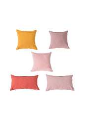 Set of 5 Singapore Square 40X40CM & Rectangle 30X50CM Cotton Cushion Covers