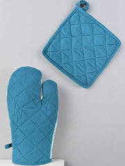 Food With Fun Embroidered Oven Mitt & Potholder