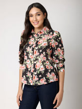 Black Base Rose Shirt