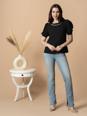 Black Pearl Chain Top
