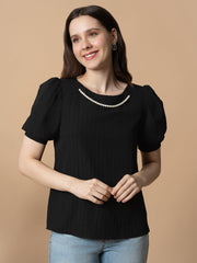 Black Pearl Chain Top