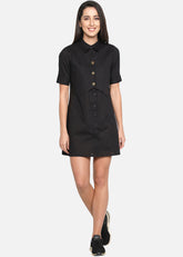Black Waistcoat Dress