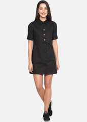 Black Waistcoat Dress
