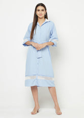 Detachable Sleeves Lace Dress
