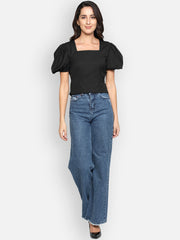 Fitted Square Neckline Top