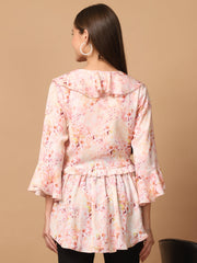 Floral Frill Top