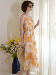 Floral Printed Chiffon Dress