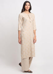Geo-Floral Tassel Kurti