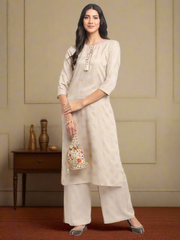 Geo-Floral Tassel Kurti