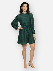 Green Laced Dress