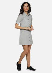 Grey Waistcoat Dress