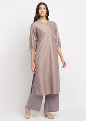 Grid Foil Kurti