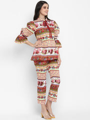 Multi-Coloured Floral Set