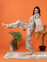 Multi-colored Tropical Jumpsuit