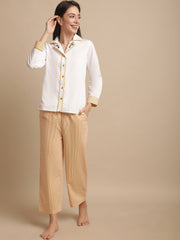 NightSuit With Stripe Printed Lower
