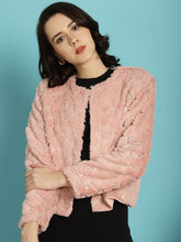 Pink Faux Fur Jacket