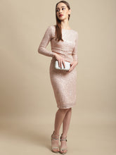Pink Sequin Party Dress