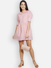 Pink Smocking Dress