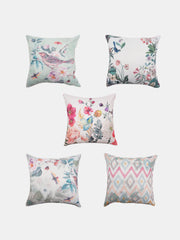Set of 5 Minty Garden Cushion Cover Set