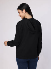 Black Sweatshirt With Hood