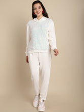 Sequinned Hoodie Sweatshirt With Jogger
