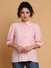 Pink Shirt With Loop Detail
