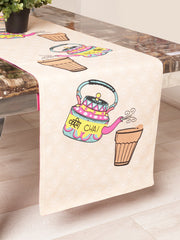 Cutting Chai Cotton Table Runner with 6 Rangeela Truck Placemats