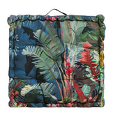 Savana Leaves Printed Matlas Floor Cushion